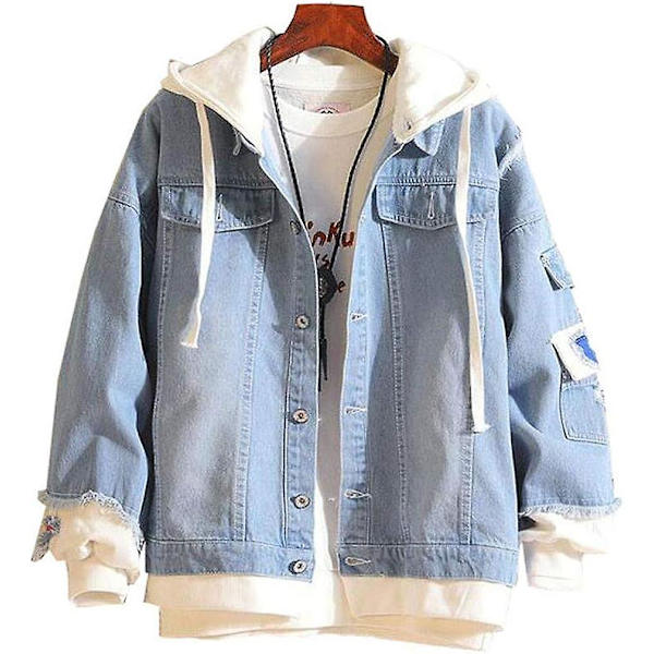 Attack On Titan Aot Anime Jacka Unisex Cosplay Hooded Pullover Denimjacka Hoodie Jacka Ytterkläder Rockar Attack on Titan M