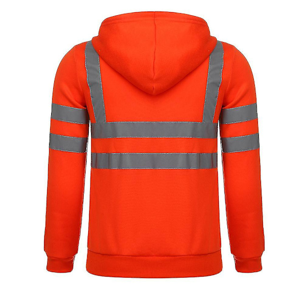 Miesten takit heijastavilla raidoilla, siivoustyövaatteet Orange M