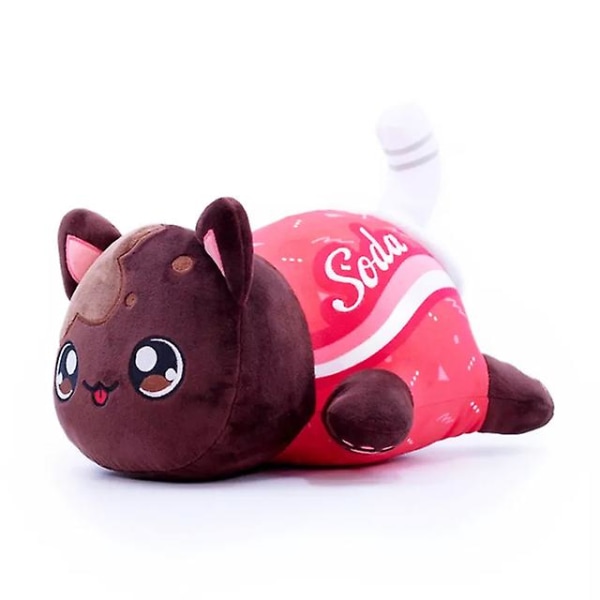 Meows Aphmau Plyschdocka Mee Meow Leksak Coca-Cola Pommes Frites Hamburgare Bröd Enhörning Renmat Katt Plyschkudde Presenter Soda