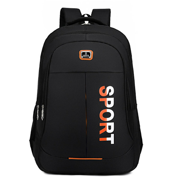 Reise Ryggsekk Slitesterk Laptop Ryggsekk Justerbare Stropper Businessveske Orange