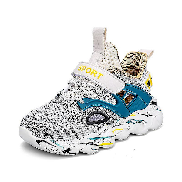 Nye Trendy Drenge Piger Sneakers Åndbare Løbesko Mode Sportssko 3c907 Beige 34