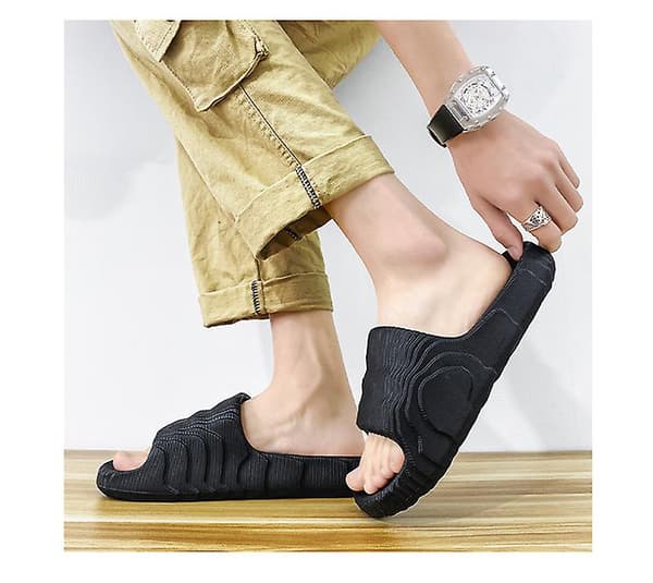 Sandaalit Liukumäet Platform Rantasandaalit Unisex-sandaalit Blcak 44-45