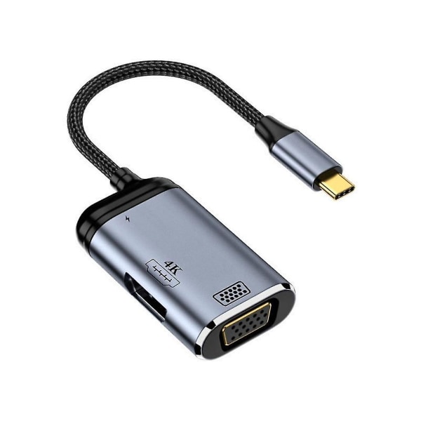 USB-C Typ-C Hub USB3.1 VGA till HDMI-kompatibel PD100W Typ C Dockningsstation Y1