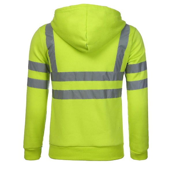 Reflexrandiga arbetskläder för män inom renhållning Green 2XL