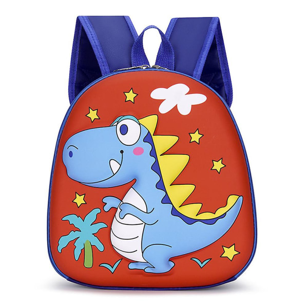 Sarjakuva Dinosaurus Reppu Lastentarha Lapset Söpö Matkareppu Koululaukku Red