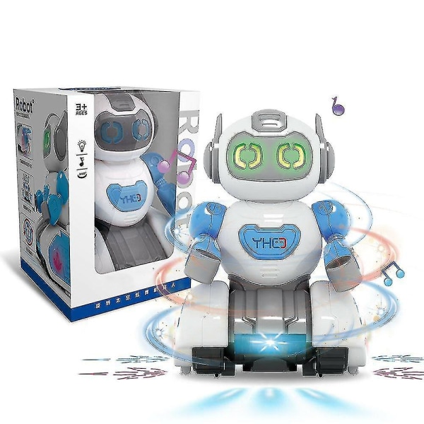 Elektrisk Robot Universal Lys Musik Roterende Blændende Dansemodel Børnelegetøj