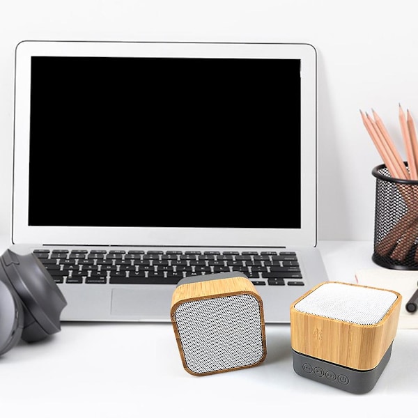 Kvadratisk Bluetooth-kompatibel högtalare Bärbar 3d Stereo Musik Högtalare För Fest Strand Camping Grey