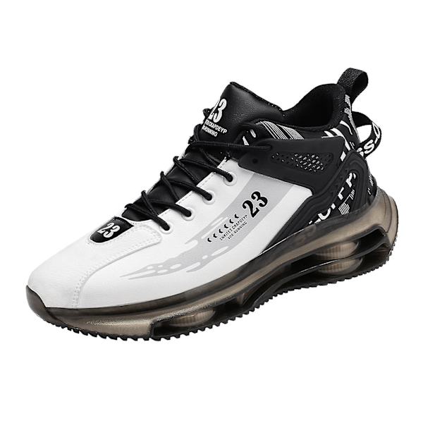 Herre Sneakers Løpesko Sportssko For Trening Tennis Utendørs white black 39 Yard