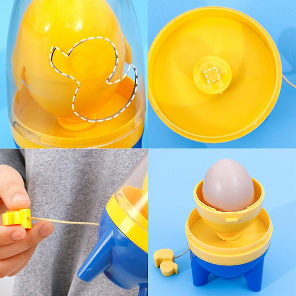 Äggvite- och ägguleblandare Äggrörare Skakmixer Manuell Äggtillverkare Köksredskap Blue Yellow