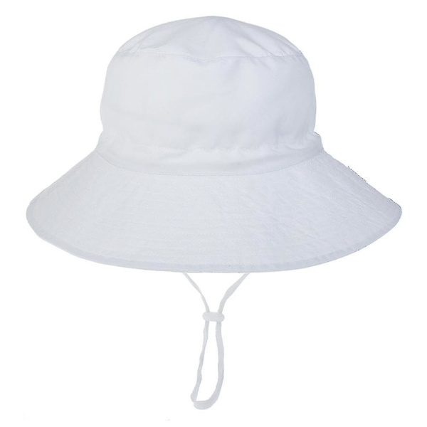 Vauvan aurinkohattu kesärannalle Upf 50+ aurinkosuoja vauvan poikien hatut taaperoille WHITE XS