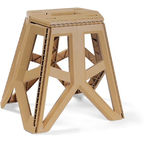 Hopfällbar Pall Hopfällbar Stegpall För Barn Och Vuxna Pallstol För Camping Fiske Hem Kök Khaki L