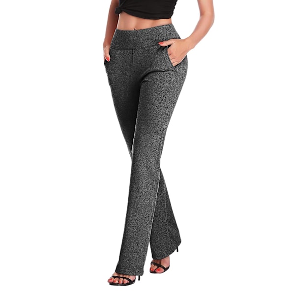Yoga Byxor Dam Vida Ben Capri Byxor För Formell Vardag Fest Dark Grey L