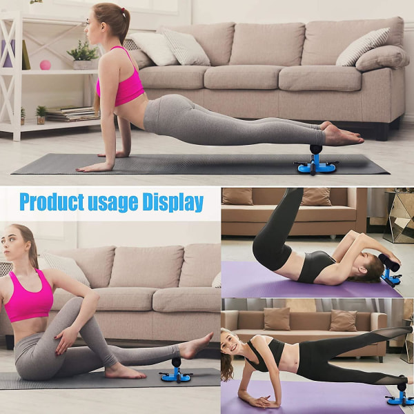 Självsugande sit-up-stång, dubbel sugkopp, för fitness / träning
