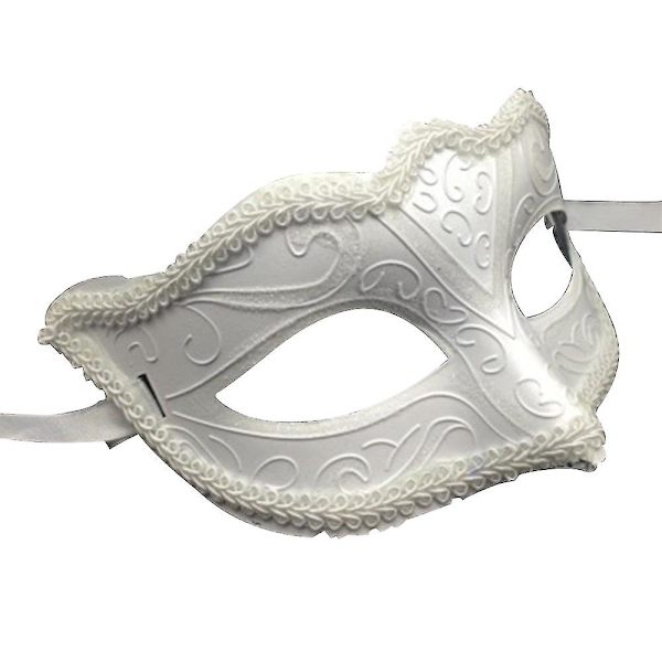 Maskeradansiktsmask, Mode Spets Par Maskeradansiktsmask White