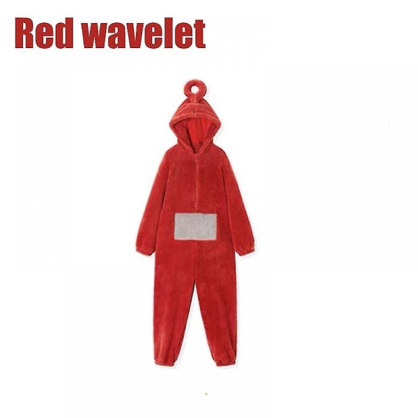 Teletubbies Vuxna Onesies, Pyjamas Jumpsuits i ett stycke för män och kvinnor, unisex pars hemkläder XL Red
