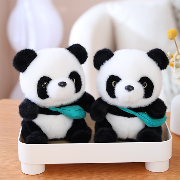 Ny söt liten panda docka Gosedjur barnleksak 40cm