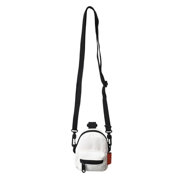 Resehänge Mini ryggsäck Multifunktionell Crossbody phone case Vattentät Crossbody liten väska White