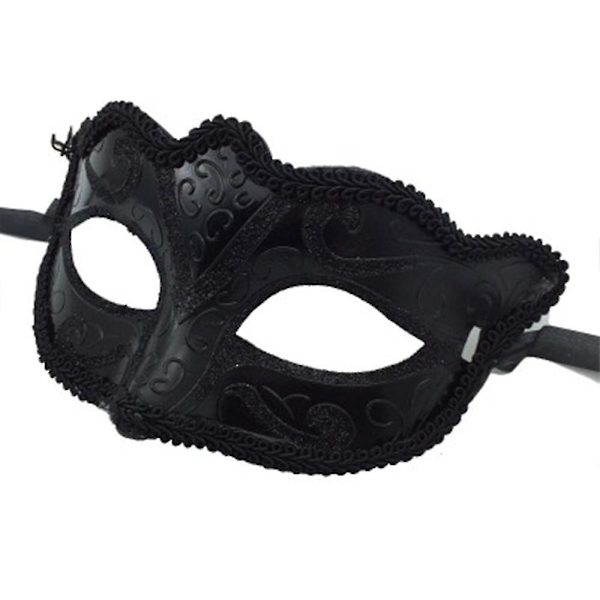 Maskeradansiktsmask, Mode Spets Par Maskeradansiktsmask Black