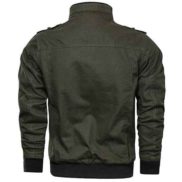 Herr Militär Cargo Combat Jacka Bomberjacka Armé Ytterkläder Green 2XL
