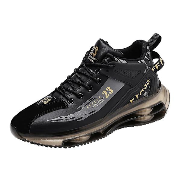 Herre Sneakers Løpesko Sportssko For Trening Tennis Utendørs black Glod 42 Yard