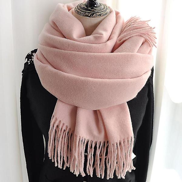 Dame Tørklæde Tæppe Tørklæde Dame Cashmere Følelse Cashmere Sjal Pink