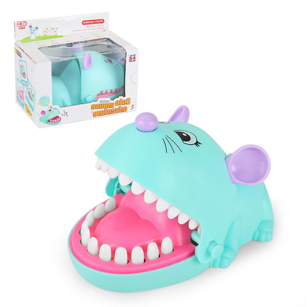 Eläinten Hampaat Hammaslääkäri Pureva Sormilelu Juhlapeli Söpö Hai Dinosaurus Koira Hiiri Sormilelut Lapsille Temppupeli Blue Mouse