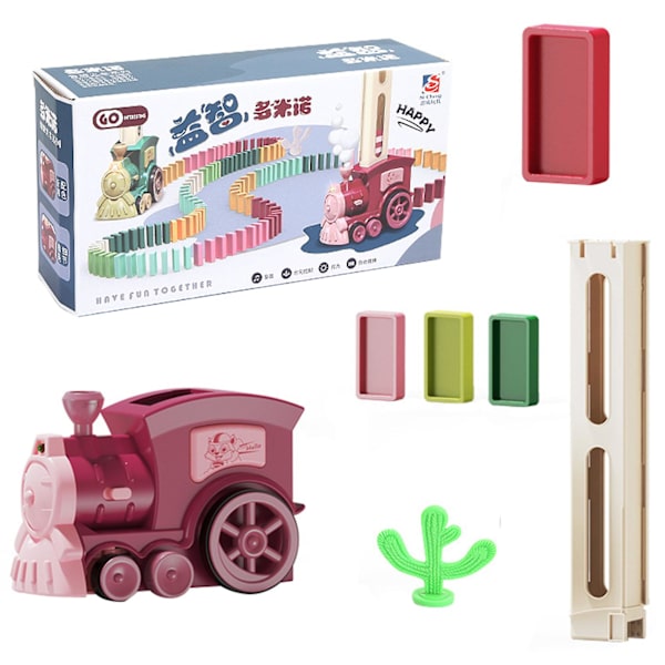Dominojuna Lelu Setti Lapsille Domino Palikat Lelu Hauska Sähköinen Dominojuna Rakennus- ja Pinoa Leluja Lapsille Pojille Red