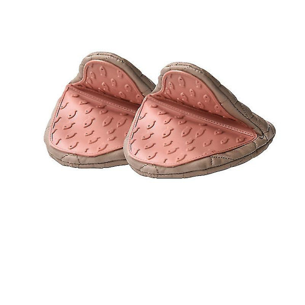 Silikon ugnsvantar Anti-skållning Vantar Kökssilikon Vantar Bricka Disk Skålhållare Bakning Isolering Handklämma Pink 1 Pair