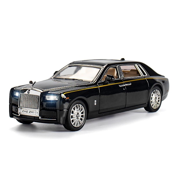 1: 24 Rolls Royce Phantom Simulerings Legeringsbil Modell Dekor