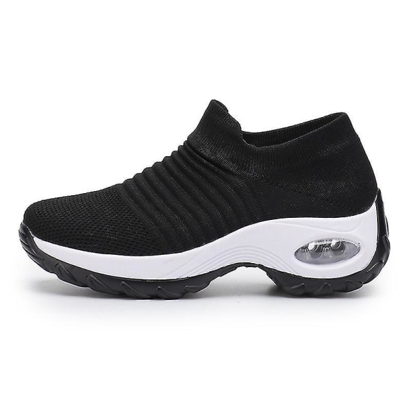 Damskor,hypermjuka skor för fitness Black and White EU41