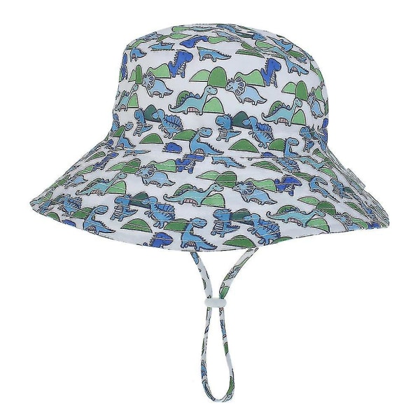 Baby Solhat Sommer Strand Upf 50+ Solbeskyttelse Baby Drenge Hatte Småbørn DINOSAUR S