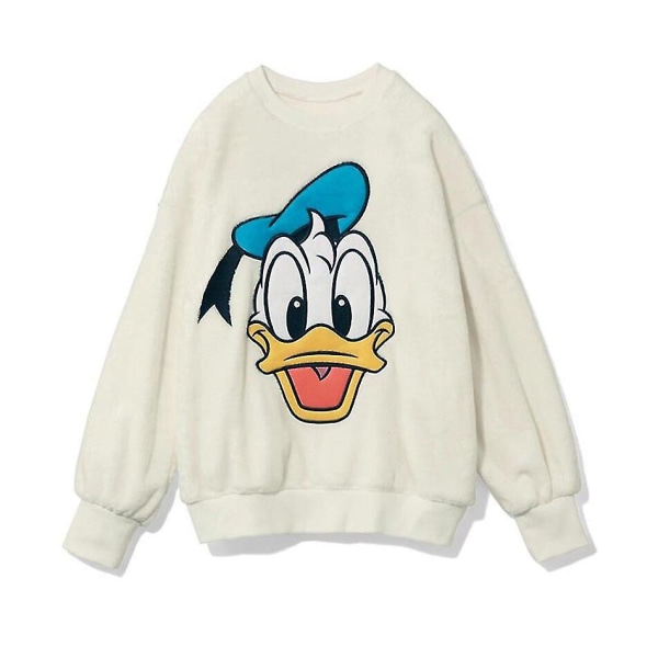 Mickey Mouse Børn Drenge Piger Hættetrøje Sød Tegneserie Print Efterår Forår Baby Toppe Løs Bundtrøje Tøj 130 6T