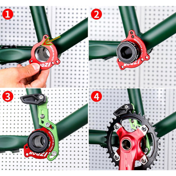 Cykel Bundbeslag Adapter Iscg 03 05 Kæde Guide Adapter Stabil Cykeldele Black