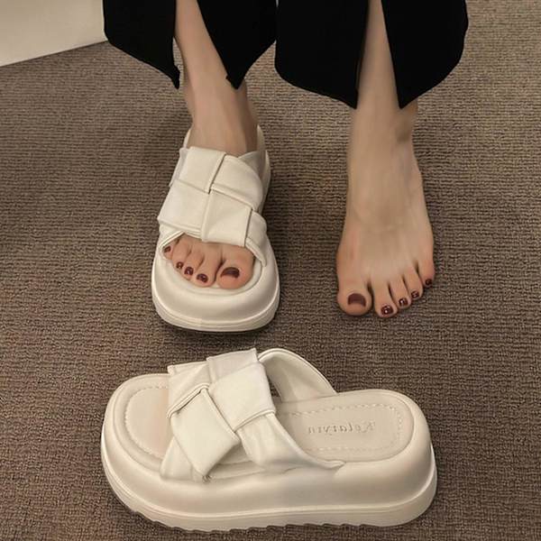 Dame Plus Size Badesandaler Uden Gnidning Fødder Sandaler Egnet Til Strandbrug Black 40