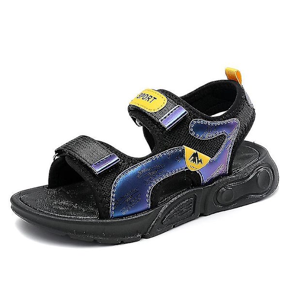 Nya Trendiga Pojkar Sommar Utomhus Sandaler Fiskarsandaler Lätta Sport Sandaler 3c166jk BlackYellow 34