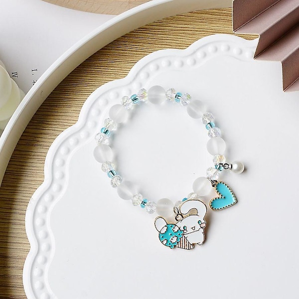 Kawaii Sanrioed Plys Anime Cinnamoroll Armbånd Kæder Tegneserie Mænd Og Kvinder Gave Venskabs Charms Elastisk Reb Smykker Legetøj NM-3