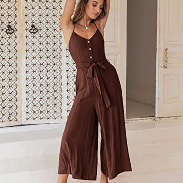 Sommerlige seler til kvinder Strandrejseoutfits med lommer Egnet til pige kvinde kæreste mor Wine Red 2XL