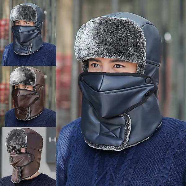 Termisk Vinter Trapper Hatt Höst Vinter Cykling Vindtät Varm Utomhuskeps Ny Coffee Breathing Valve