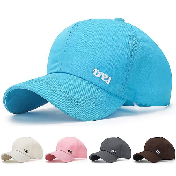 Enfärgad Hög Hästsvans Baseballkeps För Kvinnor Vår/Sommar Solhatt Löpning Snapback Hatt Rörig Hög Hästsvans Kepsar Dam cheap