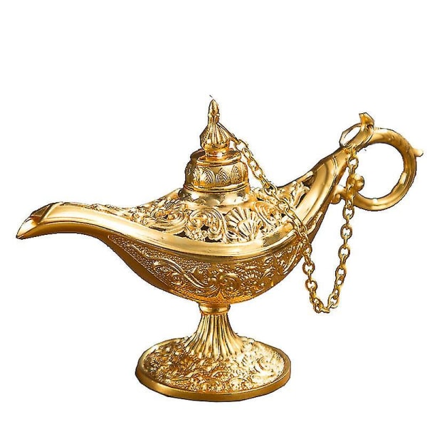 Aladdin Magic Genie Ljuslegering Vintage Multipurpose Ornaments Ljus Ornaments1st-guld