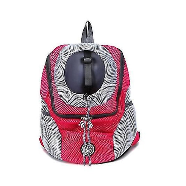 Husdjursväska Hund Katt Väska Utomhus Rese Ryggsäck Sling Väskor Husdjurstillbehör Rose Red M
