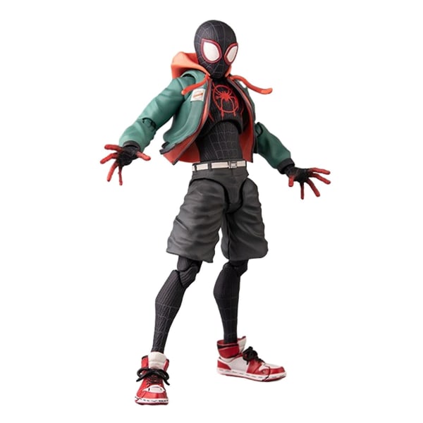 Spidermn: In i Spider-Verse Miles Morales Sentinel SV Superhjältar Leder Rörliga Figur Samlarobjekt Modell Actionfigur Modell