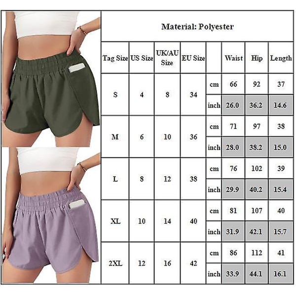 Elastiske lagdelte yogashorts for kvinner, sommer, avslappet, løse, ensfargede sportsshorts Grey M