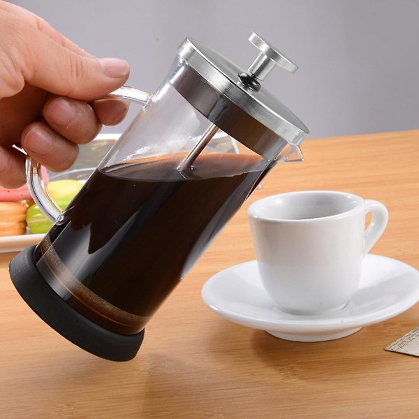 Kaffekander med filtre Varmebestandig rustfri tebrygger til te mælk kaffe 800ml
