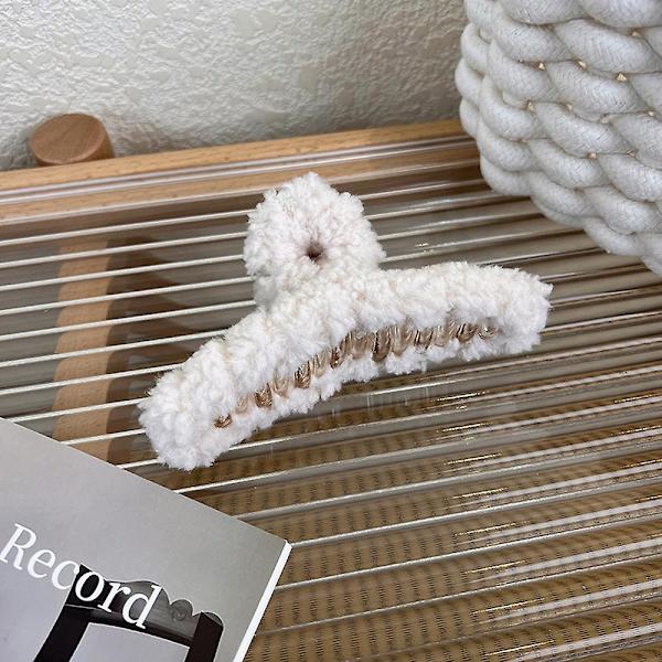 Hårklyper for kvinner Sterkt Hold Håndlaget Ekstra Stor Hodebekledning For Tykt Krøllete Hår Styling Dekorativ Deep Coffee