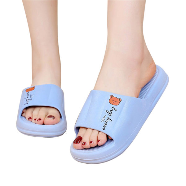Anti-lukt Damtofflor Hushåll Utomhus Sandaler Lämpliga För Strandbruk Sky Blue 40