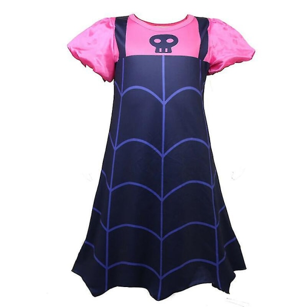 Børn Piger Vampirina Cosplay Vampyr Tøj Karneval Halloween Fest Udklædning 5-6 Years