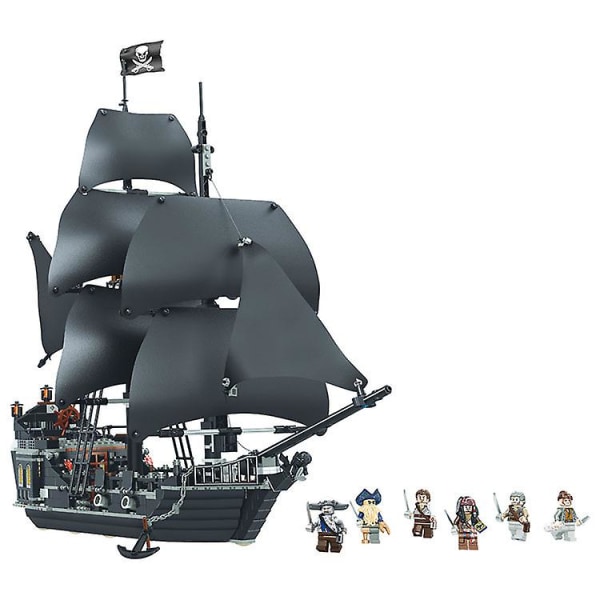 Pirates of the Caribbean, Black Pearl Toy Building Blocks Monterade byggstenar Barnleksaker