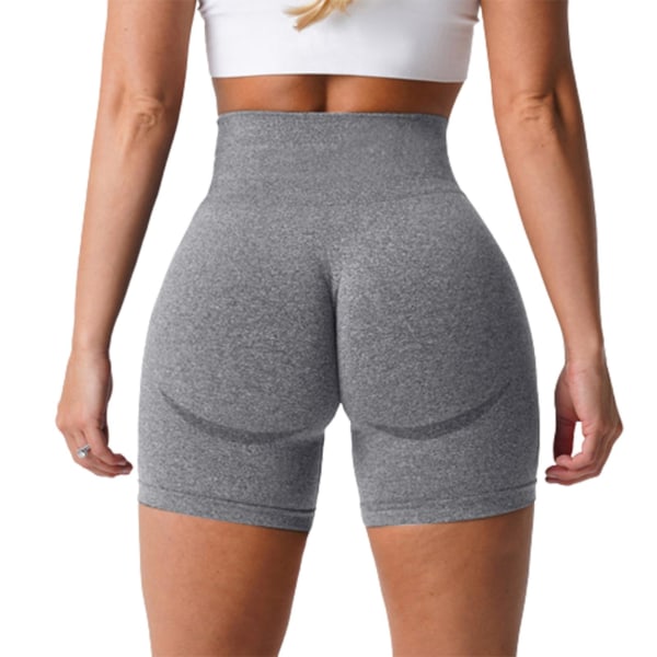 Fitness Sports Shorts Gym Yoga Shorts Åndbare Komfortable Shorts til Dating Træning Hverdagsbrug Grey M