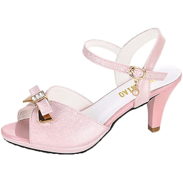 Naisten sandaalit - tyylikkäät sandaalit soljilla Pink 36